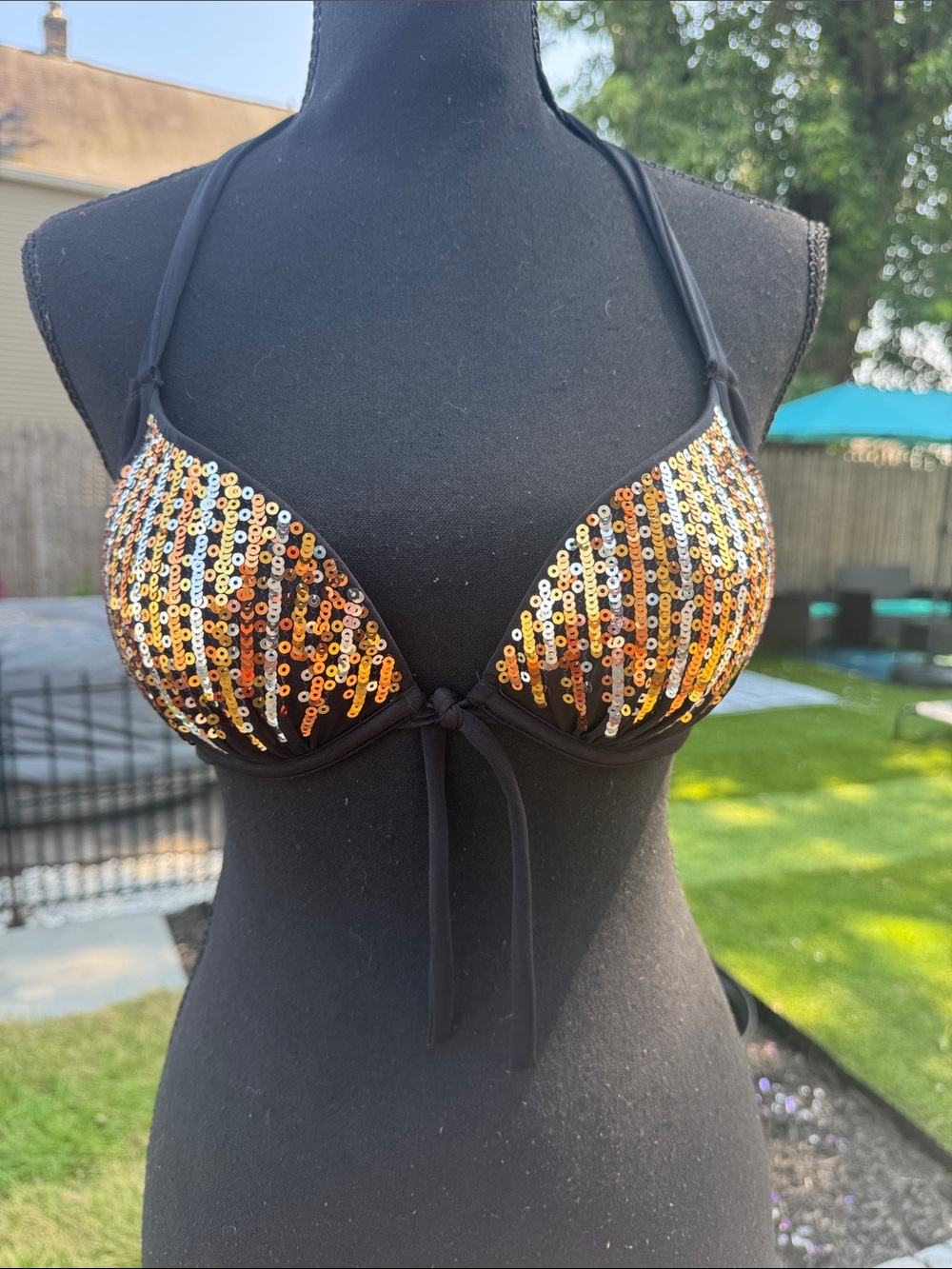 Victoria's Secret Black Push-Up swim top